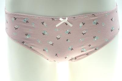 Girl's Combed Cotton  with Allover Rubber print Briefs