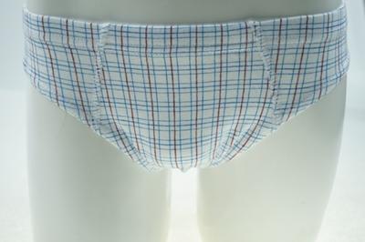 Boy's Combed Grid Cotton with Allover Water print Briefs