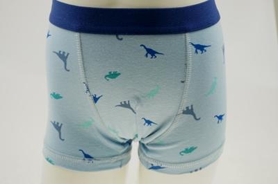 Boy's Combed Blue Cotton Elastine Allover Water print Boxers