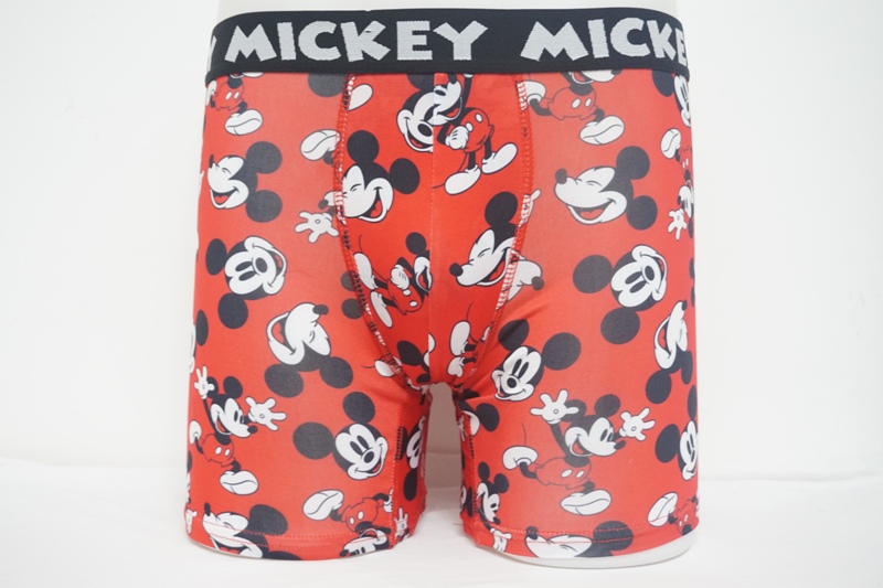 Men's Polyester Elastine with Disperse Mickey print Boxers