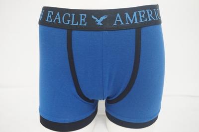Boy's Combed Blue Cotton Elastine Solid Boxers
