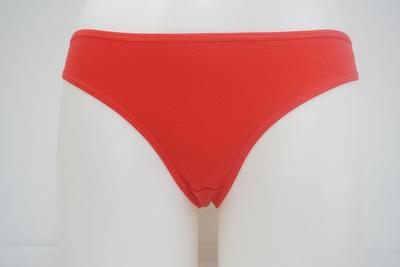 Women's Combed Red Cotton Elastine Solid G-string