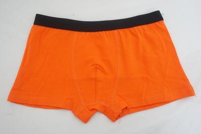 Boy's Combed Cotton Polyester Elastine  Solid Boxers