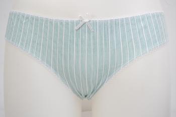 Women's Combed Blue Stripes Cotton Elastine Water print Briefs