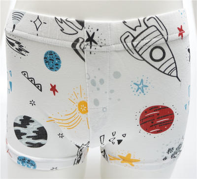 Boy's combed cotton elastane with allover Cartoon print boxers