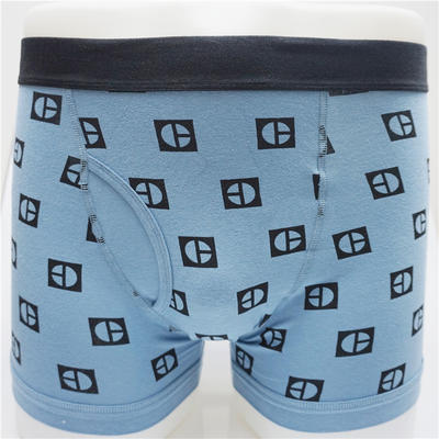 Comfortable Men Combed Cotton Elastane with Allover Print Boxers