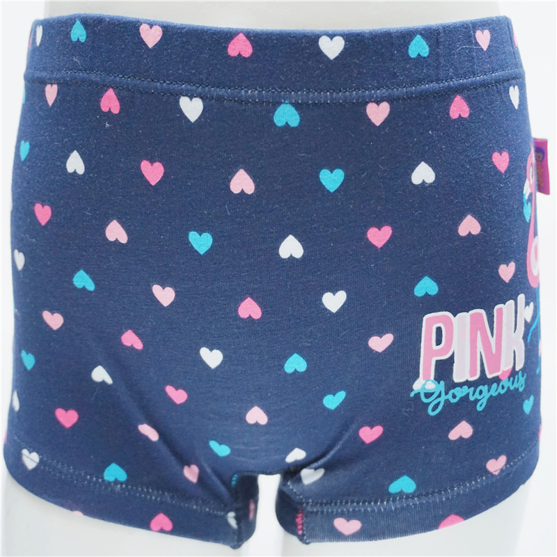 Hot Sale Girl's Combed Cotton Elastane with Allover Print Boxers