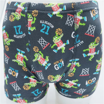 Colorful Boy's Combed Cotton Elstane with Allover Print Boxers