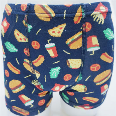 Beautiful Boy's Combed Cotton Elastane with Allover Print Boxers